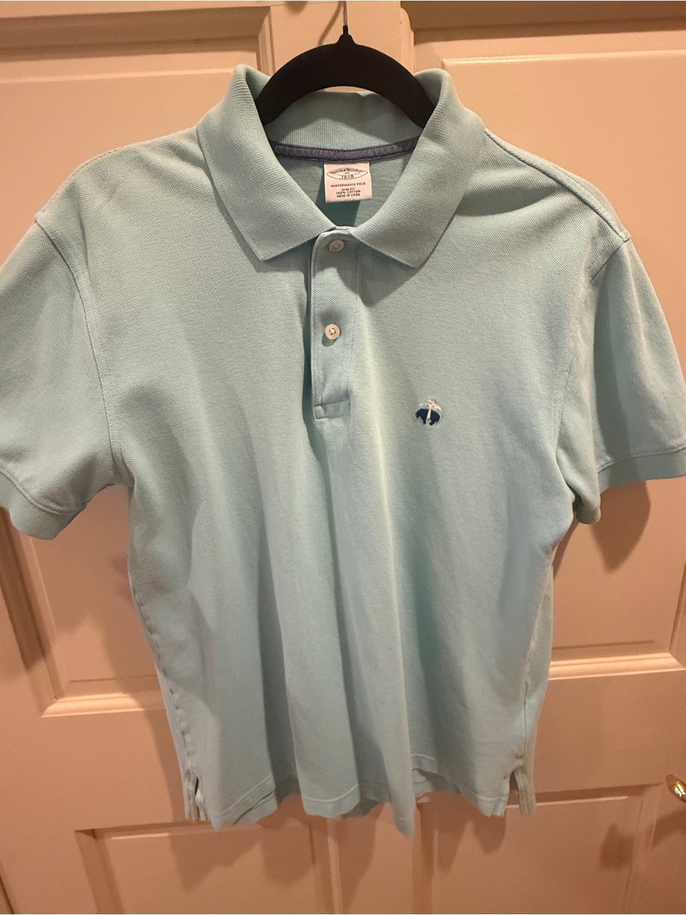 Brooks Brothers Light Green Polo Man Size M